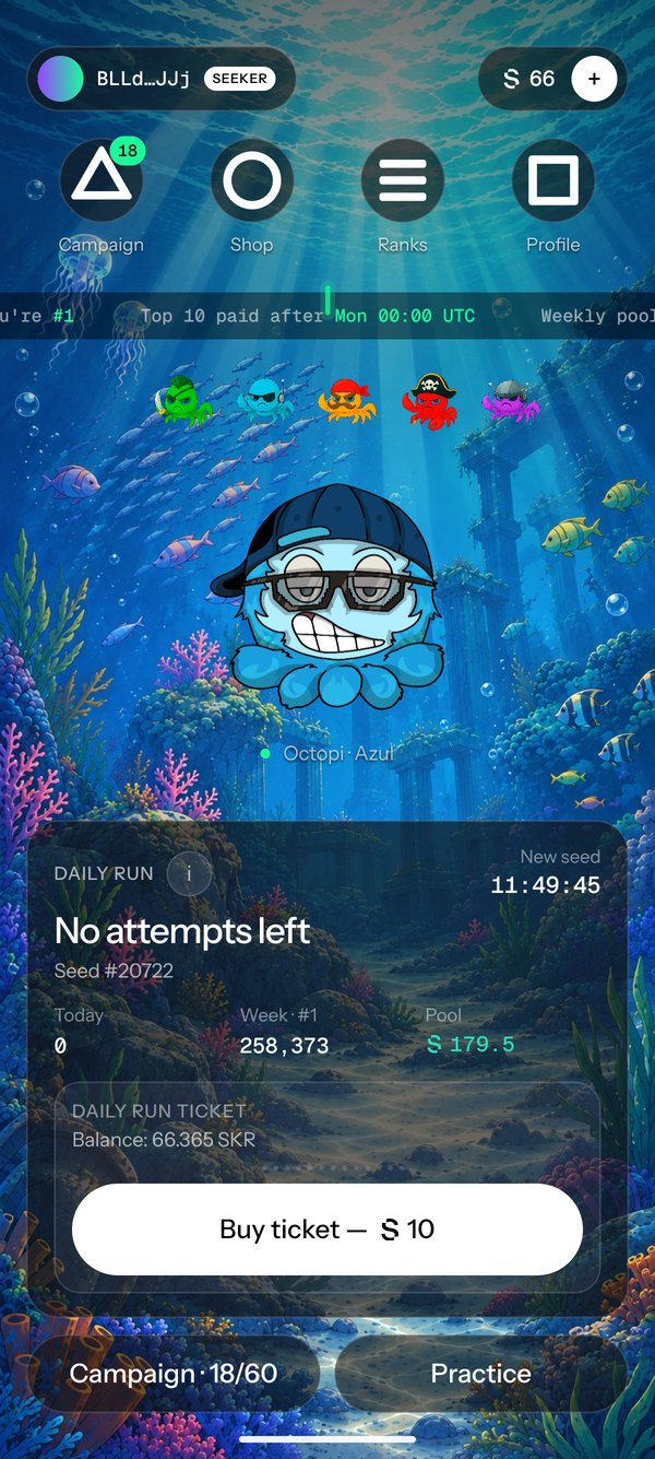 Home screen with the Daily Run card